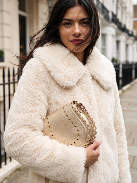 Nooki Design - Galaxy Faux Fur Jacket - Cream
