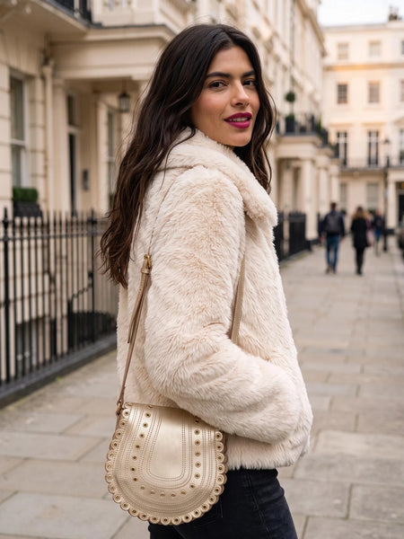 Nooki Design - Galaxy Faux Fur Jacket - Cream