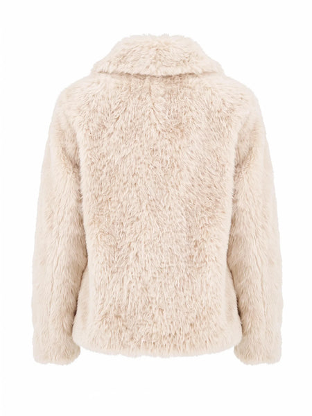Nooki Design - Galaxy Faux Fur Jacket - Cream