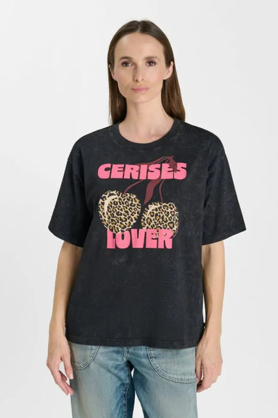 Le Temps des Cerises - Cherry Tee - Black