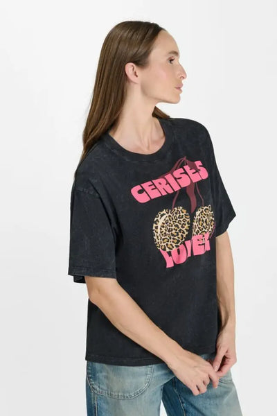 Le Temps des Cerises - Cherry Tee - Black