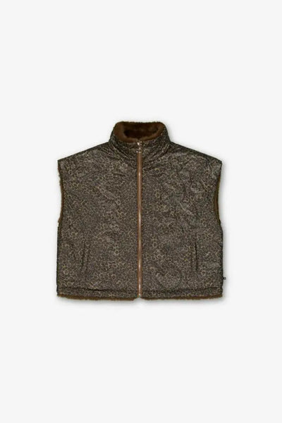 Le Temps des. Cerises - Fauve Gilet - Animal Print
