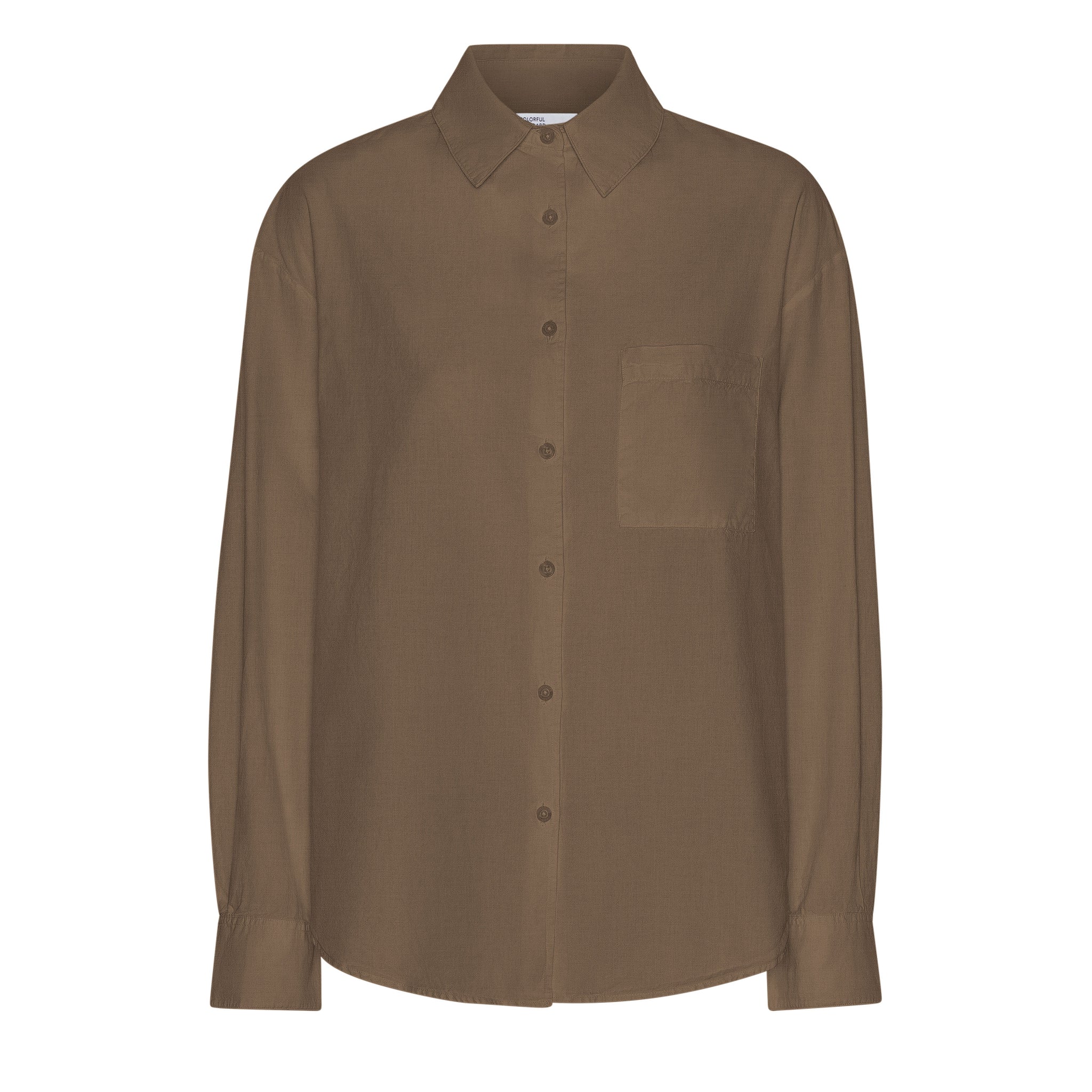 Colorful Standard Oversized Cotton Shirt - Cedar Brown
