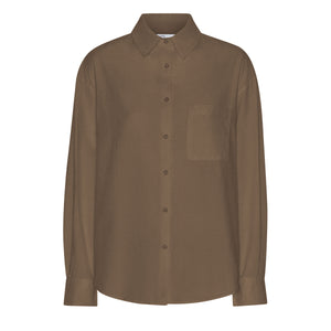 Colorful Standard Oversized Cotton Shirt - Cedar Brown