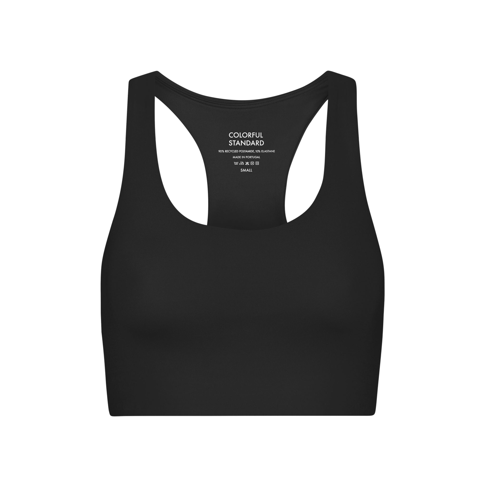 Colorful Standard Womens - Activewear Cropped Bra - Black
