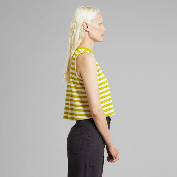 Dedicated Namsos Stripe Tee - Yellow