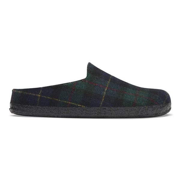 Birkenstock - Amsterdam Wrapped Slipper - Green/Navy Plaid