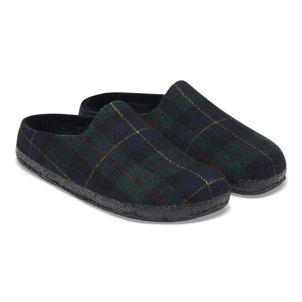 Birkenstock - Amsterdam Wrapped Slipper - Green/Navy Plaid