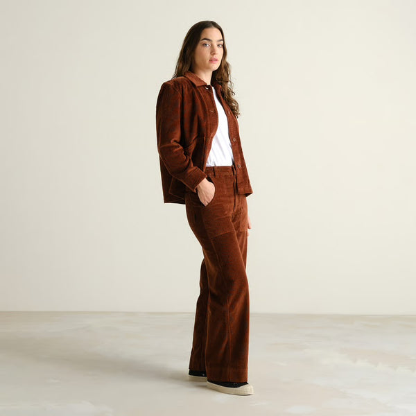 Dedicated - Stiby Cord Jacket - Cappuccin Brown