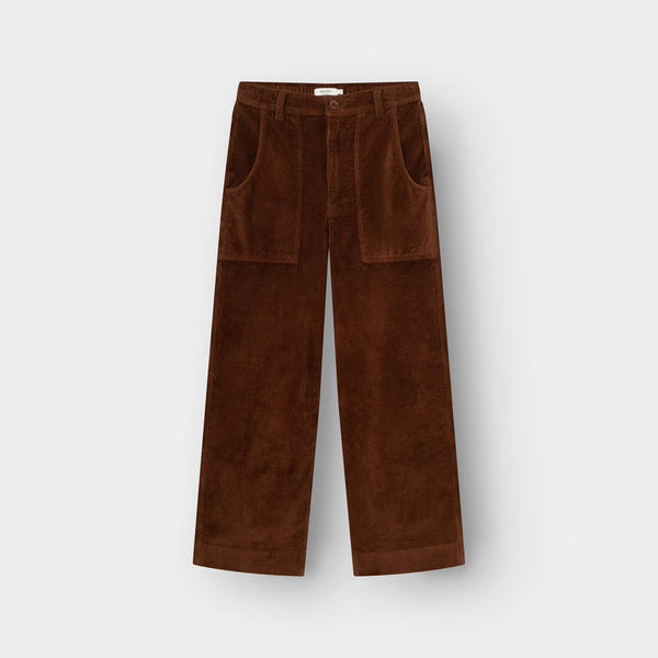 Dedicated - Vara Workwear Cord Pants - Cappuccino Brown