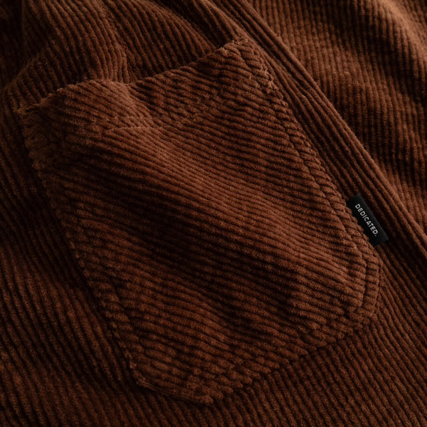 Dedicated - Vara Workwear Cord Pants - Cappuccino Brown