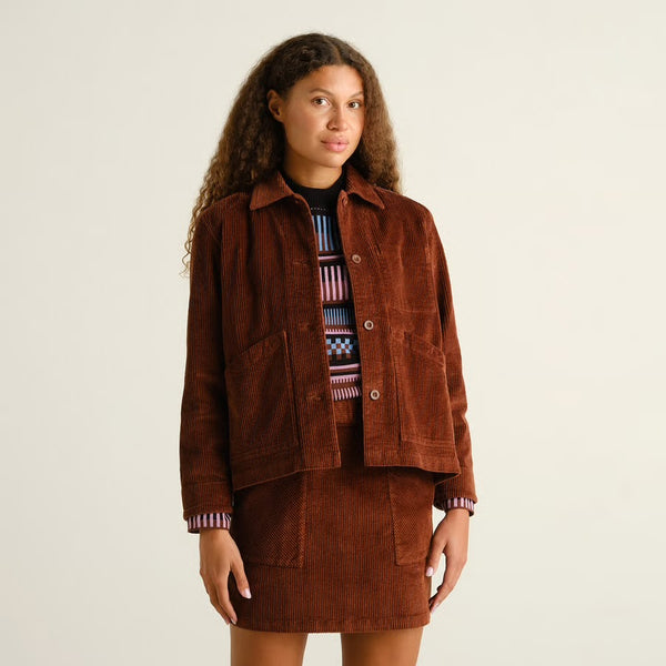 Dedicated - Stiby Cord Jacket - Cappuccin Brown