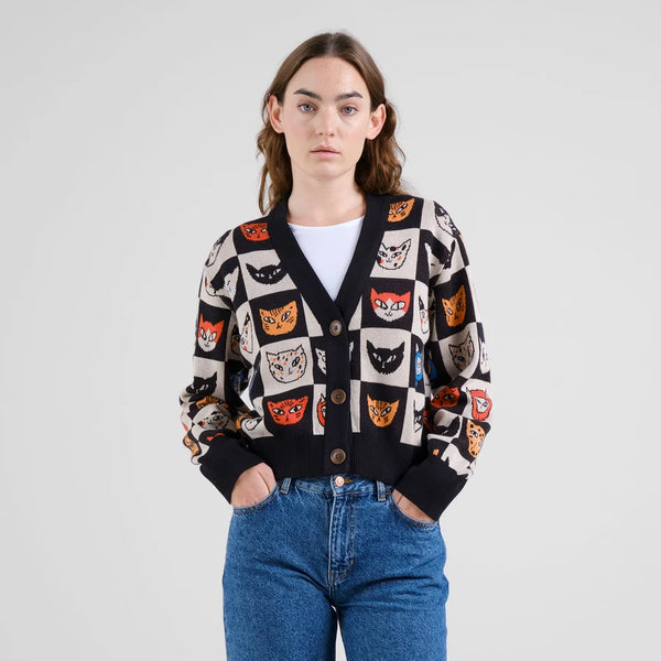 Dedicated - Kanan Cat Bingo Cardigan - Multi