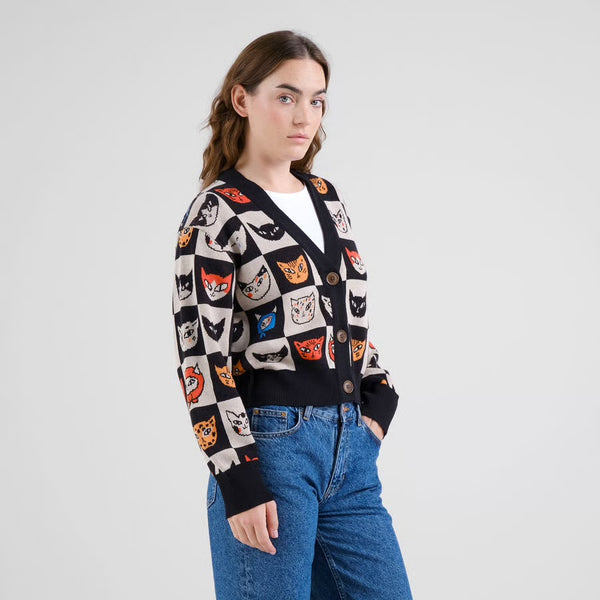 Dedicated - Kanan Cat Bingo Cardigan - Multi