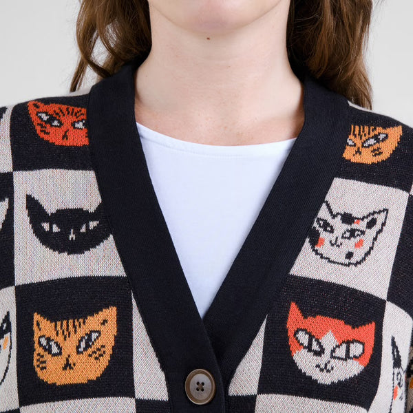 Dedicated - Kanan Cat Bingo Cardigan - Multi