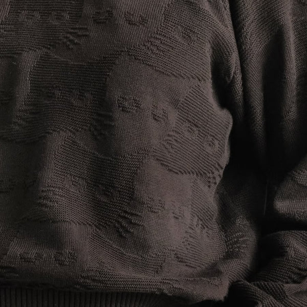 Dedicated - Husie Pepita Cats Sweater - Black
