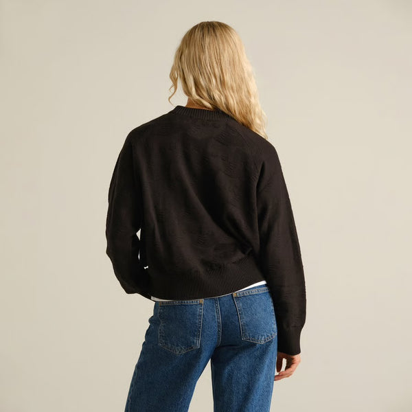 Dedicated - Husie Pepita Cats Sweater - Black