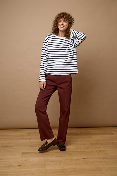 Fransa - Frvitae Tessa Pant 5 - Rum Raisin