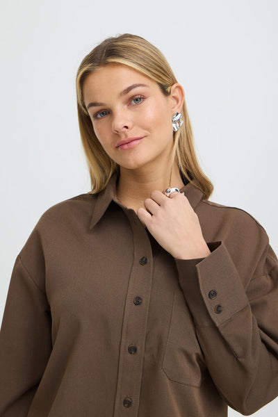 Fransa - Frveda Shirt 1 - Rain Drum Melange