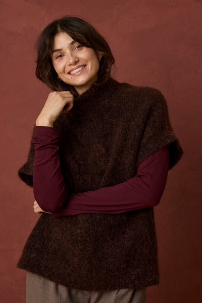 Fransa - Frnaelle Waistcoat 1 - Hot Fudge