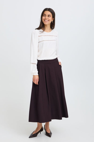 Fransa - Frlea Skirt 1 - Port Royale Melange