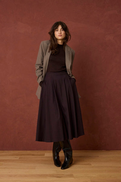 Fransa - Frlea Skirt 1 - Port Royale Melange