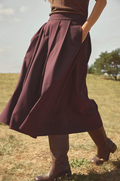 Fransa - Frlea Skirt 1 - Port Royale Melange
