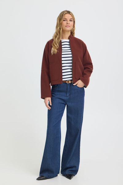 Fransa - Frjoa Jacket 2 - Rum Raison Melange