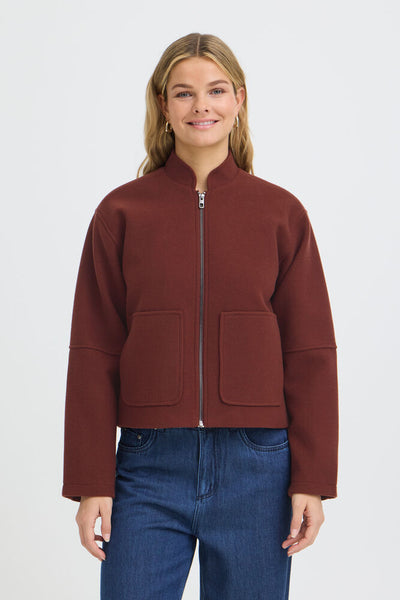 Fransa - Frjoa Jacket 2 - Rum Raison Melange