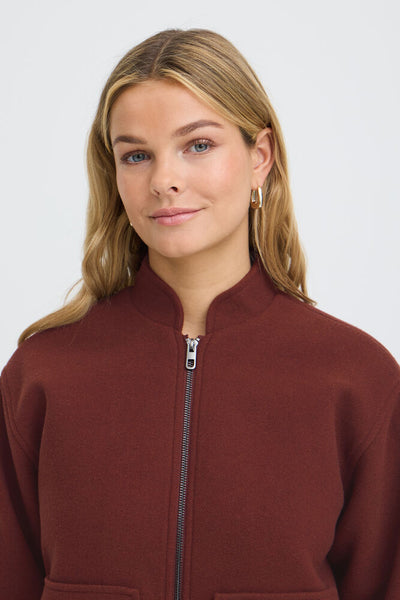 Fransa - Frjoa Jacket 2 - Rum Raison Melange