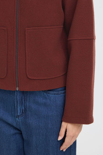 Fransa - Frjoa Jacket 2 - Rum Raison Melange