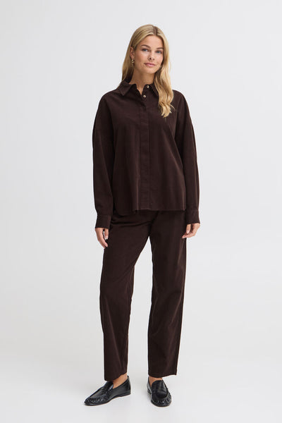 Fransa - Frcory Shirt 3 - Hot Fudge