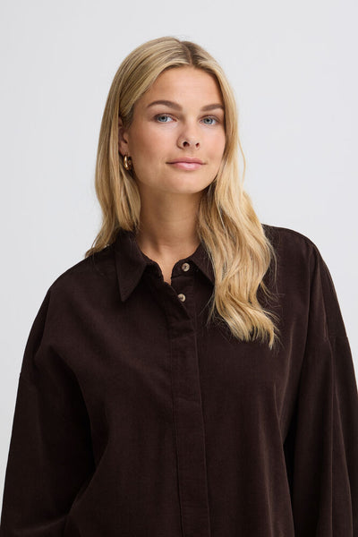 Fransa - Frcory Shirt 3 - Hot Fudge
