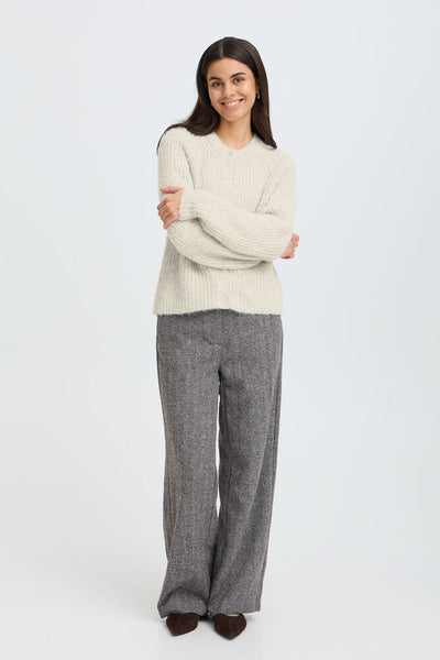 Fransa - Frcharleen Cardigan 1 - Oatmeal Melange