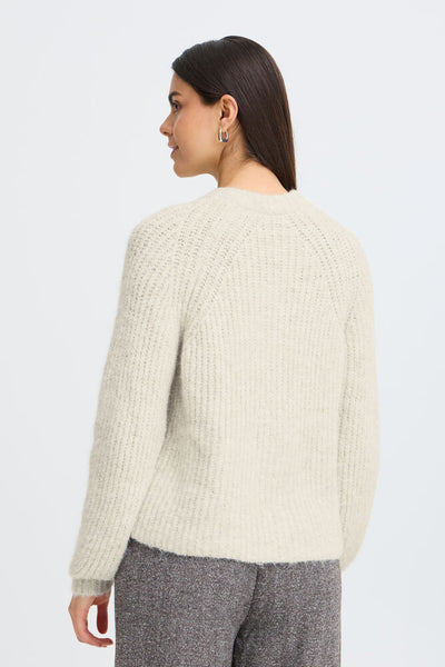 Fransa - Frcharleen Cardigan 1 - Oatmeal Melange