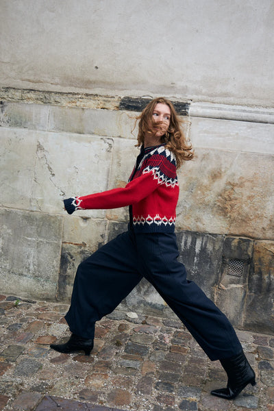Lollys Laundry - Clarell Knit Cardigan - Red