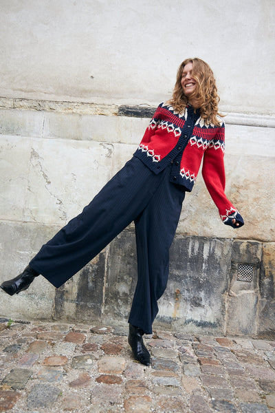 Lollys Laundry - Clarell Knit Cardigan - Red