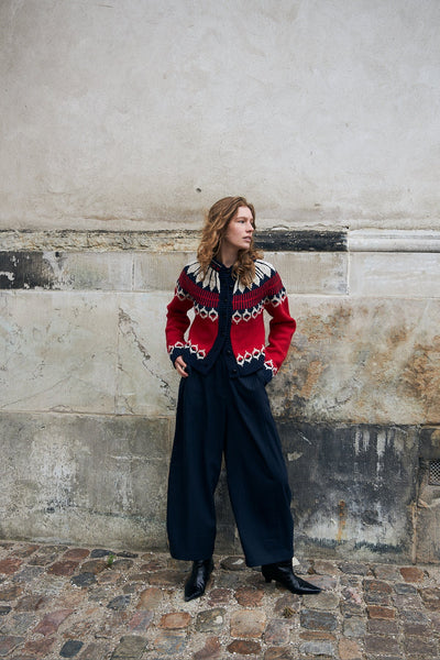 Lollys Laundry - Clarell Knit Cardigan - Red