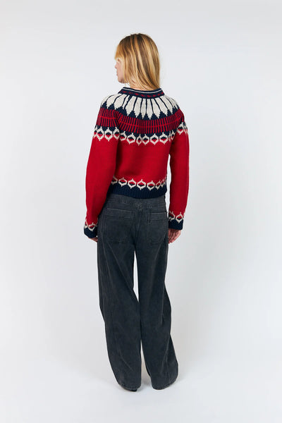 Lollys Laundry - Clarell Knit Cardigan - Red