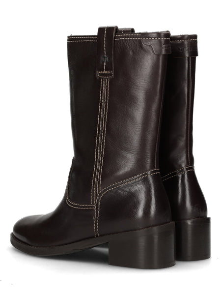 Maruti - Preach Leather Boots - Dark Brown