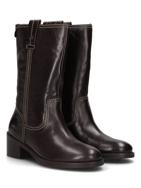Maruti - Preach Leather Boots - Dark Brown