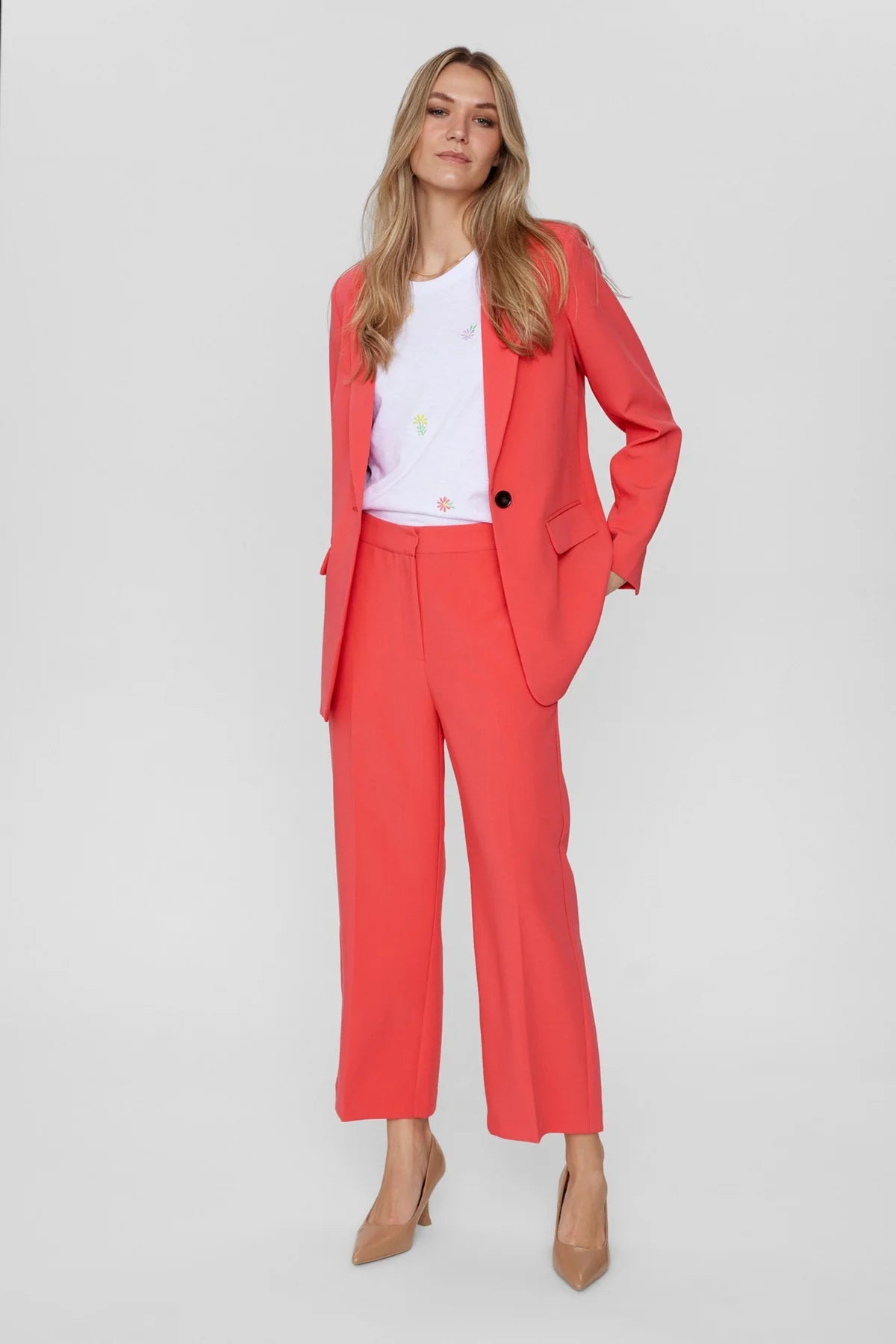 Numph Nuronja Trousers - Teaberry
