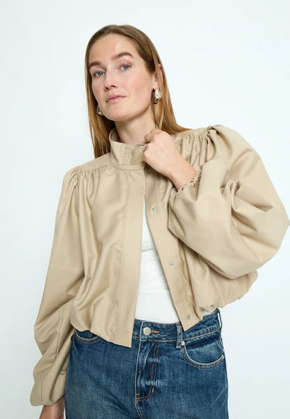 Minus - MScindy Short Jacket - Sand Gray