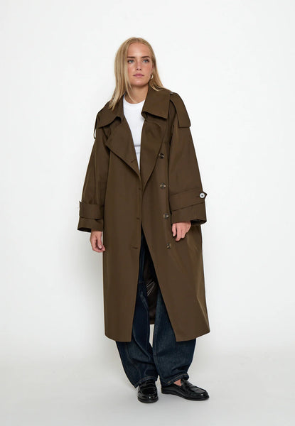 Minus MSpalina Coat - Slate Brown