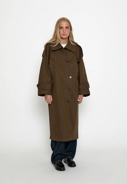 Minus MSpalina Coat - Slate Brown
