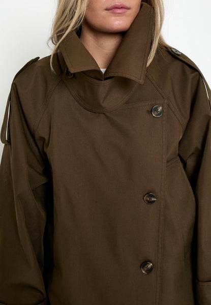 Minus MSpalina Coat - Slate Brown
