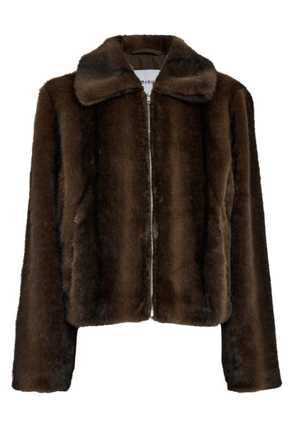 Minus - MSpanoma Faux Fur Jacket - Chicory Coffee
