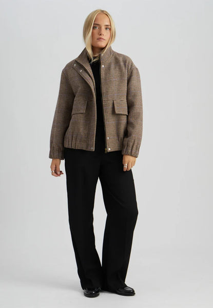 Minus - MSsolay Jacket - Checked Tiramisu