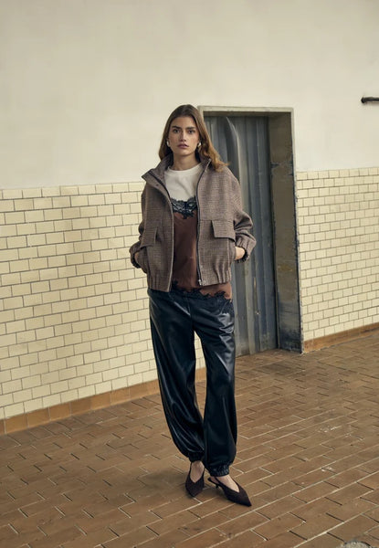 Minus - MSsolay Jacket - Checked Tiramisu