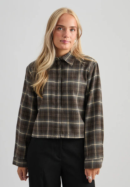 Minus - MSregine Checked Shirt - Tiramisu